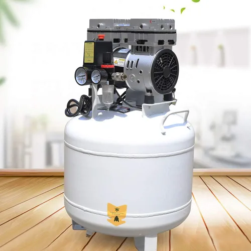 Miniatura 3 de compresor de aire médico dental portátil 40L, bomba de aire lubricada sin aceite silencioso