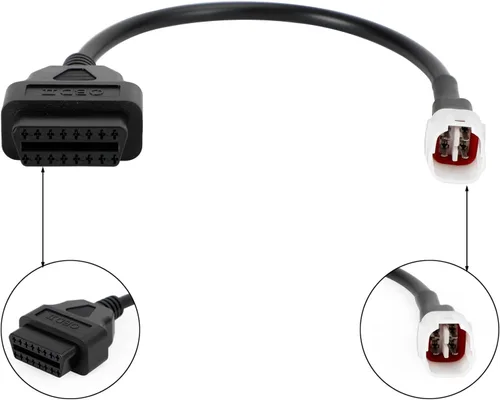 Miniatura 7 de Mad Hornets Conector adaptador de cable de 4 pines a OBD2 apto para Yamaha R1 R6 MT09