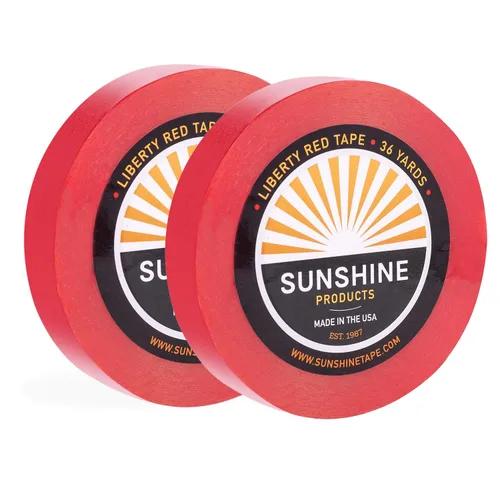 Sunshine Tape Paquete de 3 rollos de cinta adhesiva para peluca, 3/4 pulgadas x 36 yardas, doble cara, grado médico, cinta de tupé y peluca