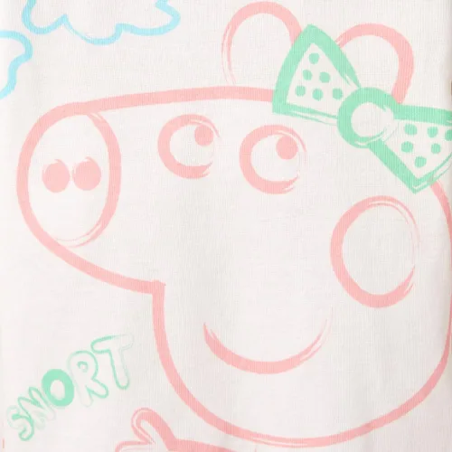 Miniatura 3 de Peppa Pig Conjunto de 4 piezas de algodón de manga larga y pantalones de pijama para niñas pequeñas