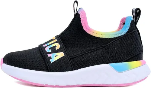Miniatura 2 de Nautica Tenis sin cordones para niña, zapatos deportivos para correr, caminar, jugar tenis y deportes (niños pequeños)