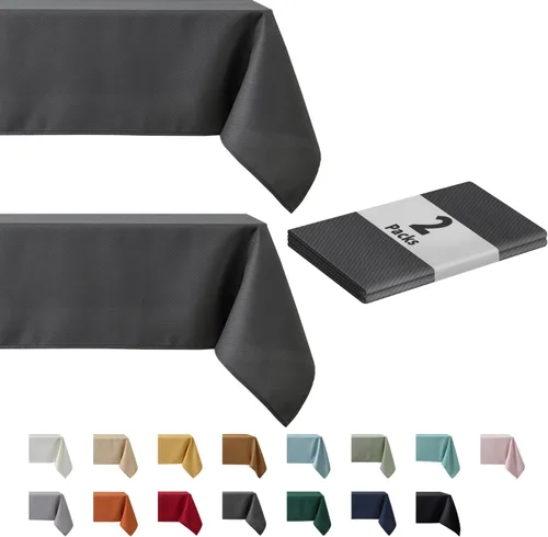 Miniatura 13 de maxmill Mantel con textura resistente a las manchas, impermeable y resistente a las arrugas, lavable, mantel suave, cubierta de mesa de tela