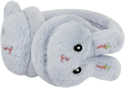 Miniatura 3 de Orejeras deportivas de invierno para niños y niñas, con diseño de animales, de piel sintética, para esquiar, nieve, calentadores de orejas, a prueba