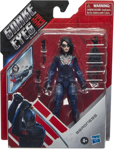 Miniatura 6 de G. I. Joe Snake Eyes: G.I. Joe Origins Baroness Figura de acción, juguete coleccionable con divertidas características de acción y accesorios