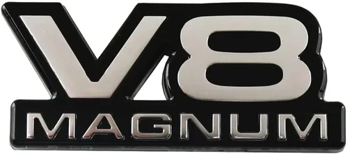Miniatura 3 de 2 unidades de emblemas V8 Magnum para puerta de guardabarros, pegatinas 3D con logotipo para placa de identificación, aptas para 1500 Van