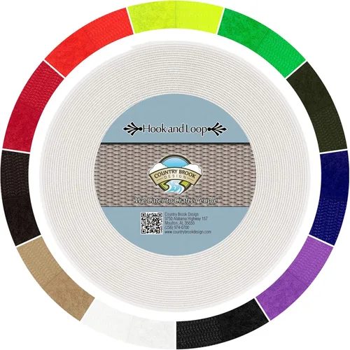 Miniatura 14 de Country Brook Design Cierre de velcro para coser no adhesivo de 2 pulgadas (beige, 50 yardas)