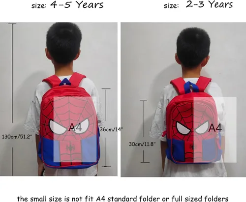 Miniatura 5 de JBin Rich Mochila para niños pequeños, mochila roja preescolar para niños y niñas de 2 a 8 años, Rojo -, Medium