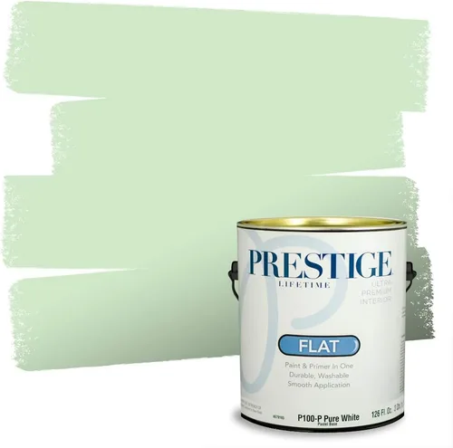 Miniatura 149 de PRESTIGE Pintura exterior e imprimación en uno, aloe, plano, 1 galón