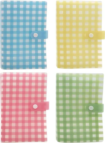 Miniatura 7 de 4 PCS 120 slots (2.3×3.5") Nail Art Sticker Storage Books, Empty Collection Book for DIY Stickers, Nail Art Decal Display Set Transparent Collection