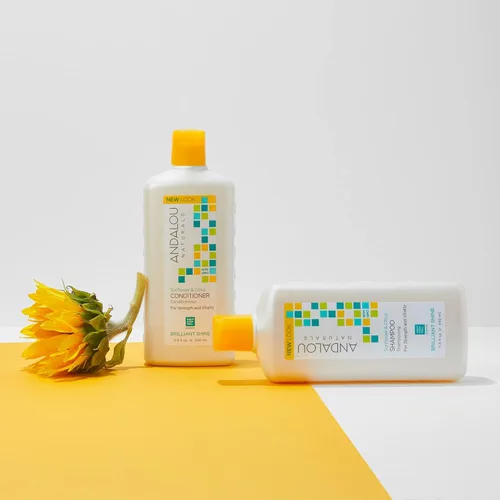 Miniatura 2 de Andalou Naturals Acondicionador de brillo brillante de girasol y cítricos, 11.5 onzas