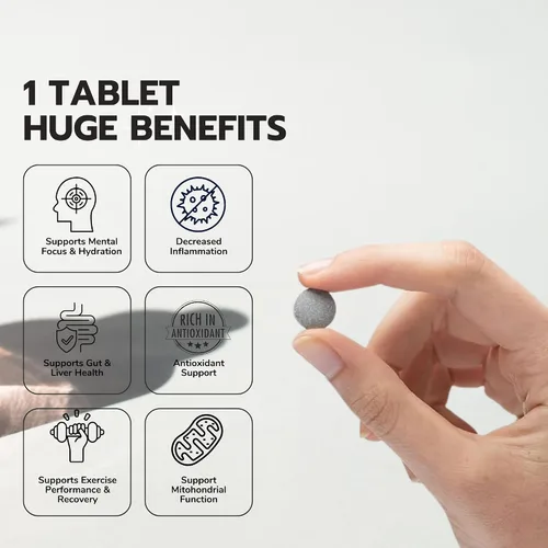 Miniatura 6 de Tabletas de agua de hidrógeno para agua potable 30 unidades crean 12 PPM Nanoburbujas - US Company