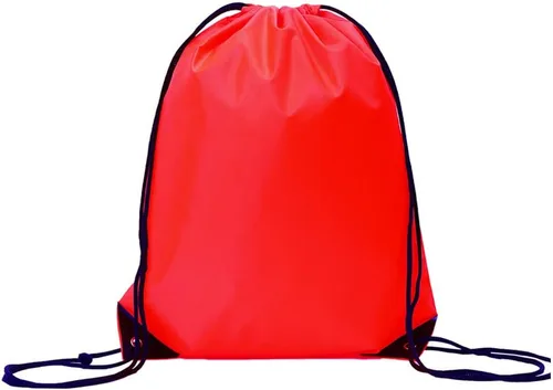 Miniatura 6 de Mochila con cordón a granel Draw String Bags Cinch Bolsa de poliéster, Rojo -, Classic