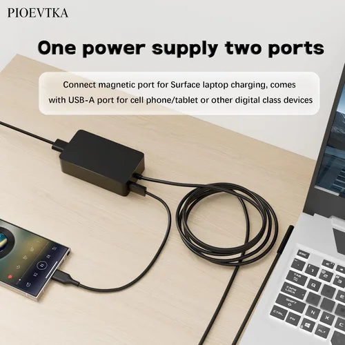 Miniatura 7 de PIOEVTKA Cargador para Microsoft Surface Pro Laptop 65W Microsoft Surface Cargador