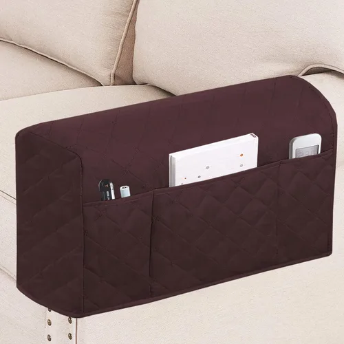 Miniatura 8 de Turquoize Fundas impermeables para reposabrazos de sillas y sofás, 2 unidades, protectores de brazo para sofá con bolsillo lateral, protector
