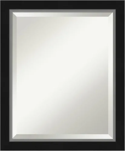 Miniatura 49 de Amanti Art Espejo de baño de madera, espejo de pared negro Ashton para usar como espejo de tocador de baño sobre el fregadero