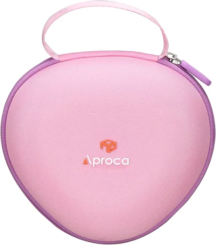 Miniatura 3 de Aproca Funda compatible con auriculares Bluetooth iClever BTH12 / HS19 / BTH26 para niños, bolsa de almacenamiento portátil para accesorios - Rosa