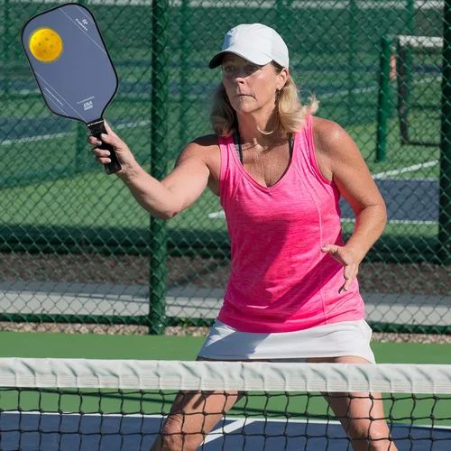 Miniatura 7 de Raqueta de pickleball FH-500 T700, raqueta de pickleball ofensiva de 0.551 in de grosor a dos manos, velocidad y control