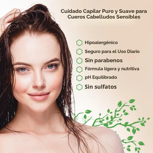 Miniatura 3 de Eczema Psoriasis Champú y acondicionador para hombres y mujeres - Champú anticaspa para cuero cabelludo seco y cabello - Dermatitis seborreica