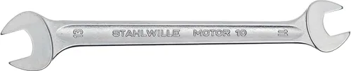 Miniatura 13 de Stahlwille 40032022 Llaves dobles de extremo abierto, motor n.º 10, tamaño 0.787 x 0.866 in, ángulo de desplazamiento de 15 grados, métrico, grado