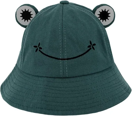 Miniatura 16 de Haoohu Gorra de algodón para adultos, diseño de rana, sombrero de sol para fiesta de disfraces Caqui claro