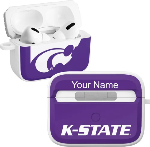 Miniatura 10 de Affinity Bands Kansas State Wildcats HDX Case Cover Compatible with Apple AirPods Gen 1 & 2 (Paint Stripe)