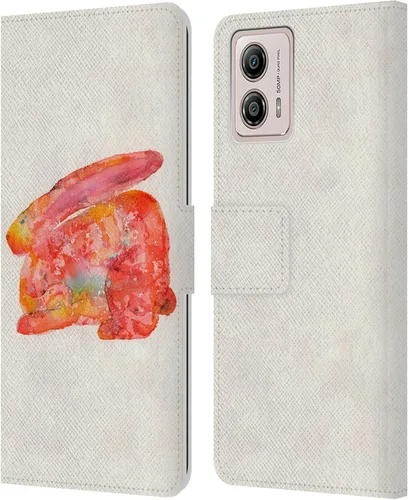 Miniatura 19 de Head Case Designs Officially Licensed Wyanne Blue Watercolour Bear Animals 2 Leather Book Wallet Case Cover Compatible with Motorola Moto G53 5G