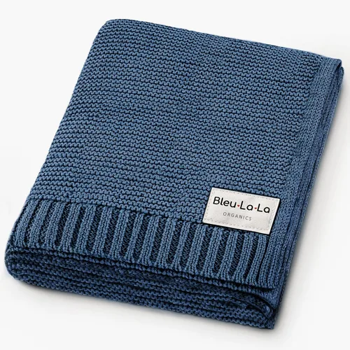 Miniatura 21 de Heritage Knit Manta Envolvente de Recepción de Algodón Orgánico para Niñas - Manta Envolvente Edredón de Punto de Algodón Orgánico de Lujo 100% 04