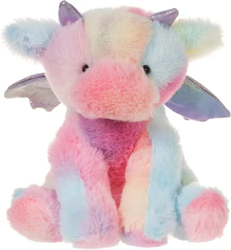 Miniatura 11 de Apricot Lamb Dragón Negro de Peluche Suave para Niños, Juguetes de Peluche Lindos y Suaves para Niña y Niño, Dragón Negro Esponjoso de Peluche Negro