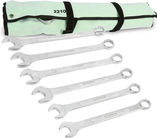 Miniatura 12 de OEMTOOLS 22101 Juego de llaves combinadas SAE Jumbo de 5 piezas, juego de llaves combinadas grandes, tamaños SAE