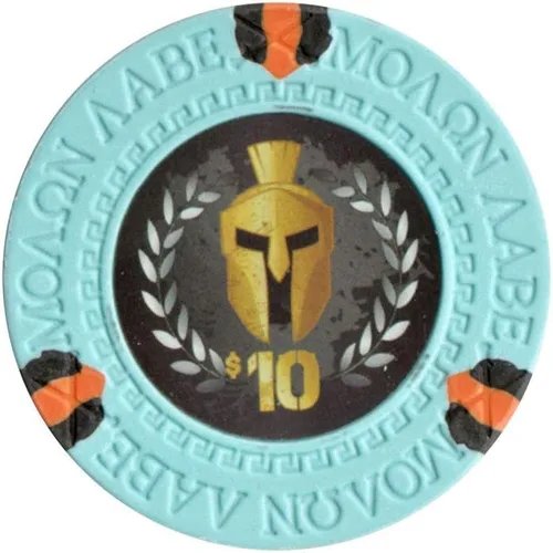 Miniatura 12 de Versa Games Spartan - Fichas de póquer de arcilla en 0.48 oz, paquete de 50 unidades (elige colores)