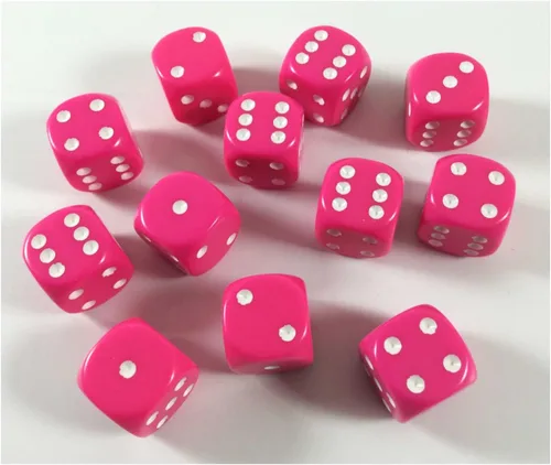 Miniatura 2 de Chessex DND - Juego de dados poliédricos de plástico opaco de 0.632 pulgadas, Dungeons and Dragons, incluye 12 dados – D6, varios (CHX25644)