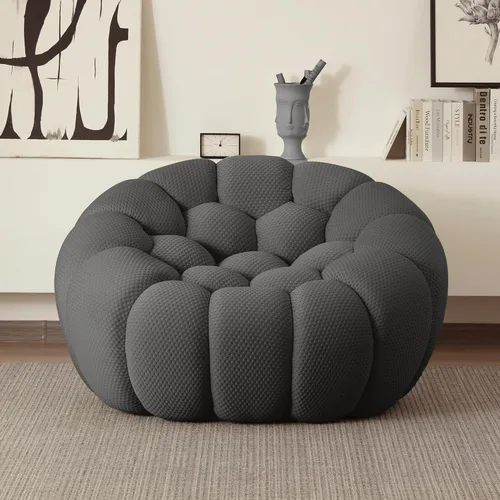 Miniatura 11 de JACH Juego de sofá curvado de burbujas, cómodo sofá tapizado, tela de malla 3D en forma de panal sofás modernos para sala de estar, apartamento