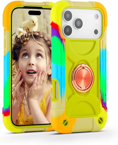 Miniatura 25 de MARKILL Funda compatible con iPhone Air de 6.5 pulgadas 2025 con soporte de anillo giratorio de 360 grados, protección contra caídas de grado