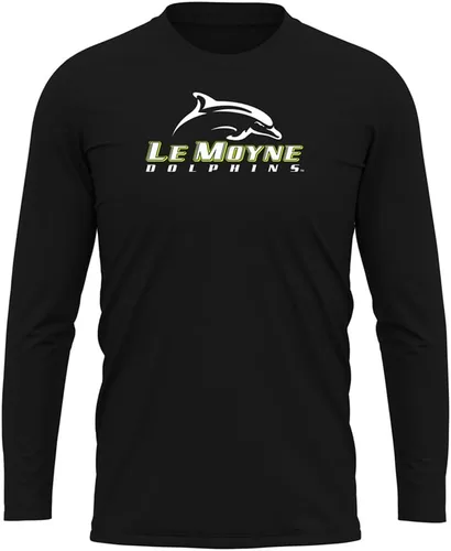 Miniatura 171 de Camisa deportiva de manga larga oficial de la NCAA Collegiate para hombre, colección negra con logotipo primario