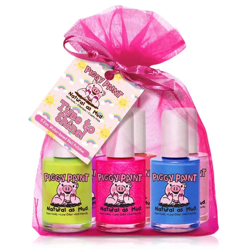 Miniatura 23 de Piggy Paint 4 Esmaltes Neón Set de Caja (¡Bonificación: ¡Resplandor Blacklight!)