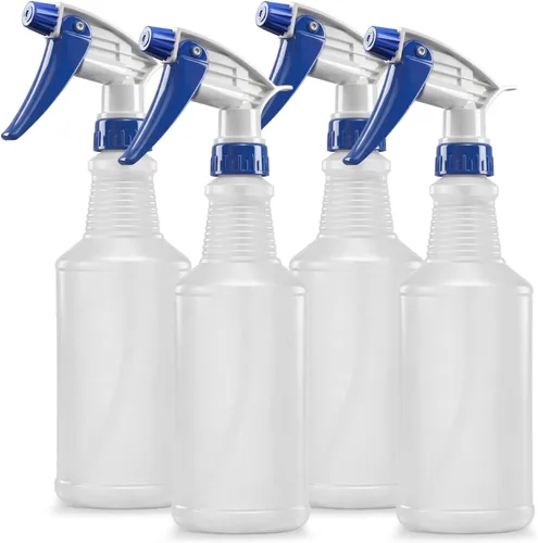 Miniatura 7 de Bar5F Botellas de plástico con pulverización, paquete de 2, 16 onzas, para todo uso, vacías para soluciones químicas y de limpieza, rociador