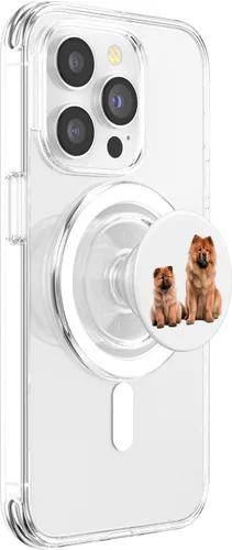 Miniatura 3 de Cute Chow Chow Dogs PopSockets MagSafe PopGrip para iPhone