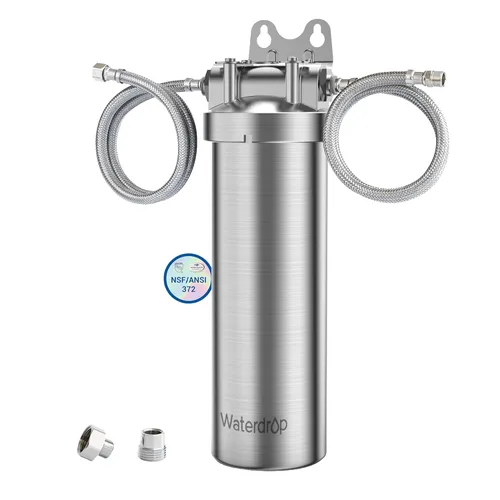 Waterdrop AS08 - Sistema de filtro de agua para debajo del fregadero, filtro de agua para debajo del fregadero, 5 veces la vida útil, reduce el