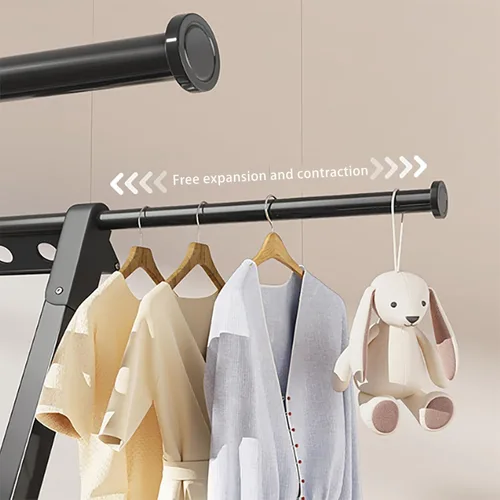 Miniatura 6 de Clothes Drying Rack - Foldable Adjustable Stainless Steel Laundry Drying Rack with Extendable Rods, Standing Clothes Airer for Indoor Outdoor Use