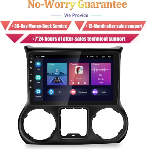 Miniatura 7 de Android 13 Radio de coche para Jeep Wrangler 2015 2016 2017 con Carplay y Android Auto 10.1 pulgadas pantalla táctil estéreo de coche con cámara
