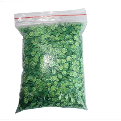 Miniatura 17 de 3.53 oz/bolsa de aguacate polímero arcilla rebanadas para manualidades DIY pequeño lindo 0.197 in plástico fruta klei barro partículas Aguacate