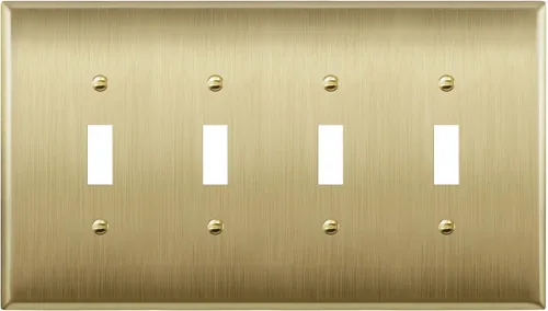 Miniatura 14 de LIDER Placa de Pared de Metal para Interruptor de Luz de Palanca, Cubierta de Interruptor de Acero Inoxidable, Resistente a la Corrosión