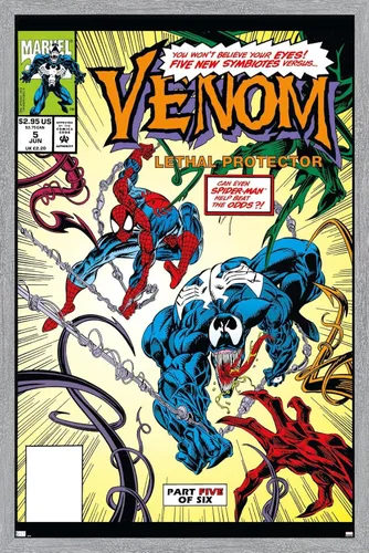 Miniatura 13 de Marvel Comics - Póster de pared Venom: Lethal Protector #5, 22.4 pulgadas de largo x 14.7 pulgadas de ancho, versión premium sin marco
