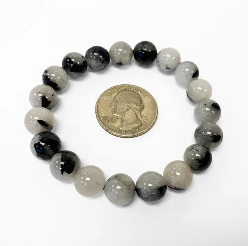 Miniatura 459 de Gem Avenue Handmade Round Bead Stretch Bracelet Unisex Natural Stone Beaded Jewelry for Men & Women, Elastic Wristband for Daily Wear