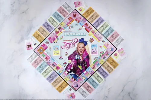 Miniatura 3 de Monopoly JoJo Siwa Edition Con lazos exclusivos de JoJo y más Juego JoJo Siwa con licencia oficial y coleccionable Gran juego familiar