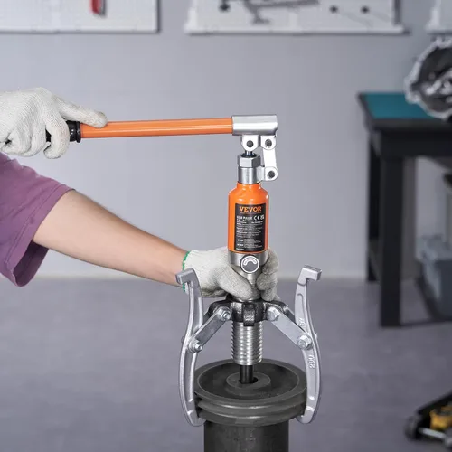 Miniatura 8 de VEVOR Extractor hidráulico de engranajes, capacidad máxima de 15 toneladas, separador de extracción de rodamientos de rueda, extractor de 2 o 3