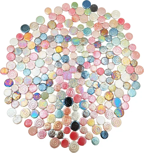 Miniatura 9 de Azulejos de mosaico de cerámica irregulares de color aleatorio de 1.1 lb, para hacer bricolaje, creativos, para platos de bricolaje, macetas