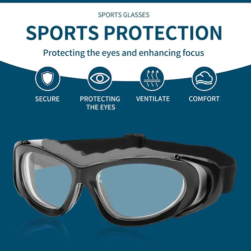 Miniatura 4 de SooGree Anteojos deportivos para hombres y mujeres, para baloncesto, fútbol, deportes, antiniebla, choque, colisión, gafas de uso