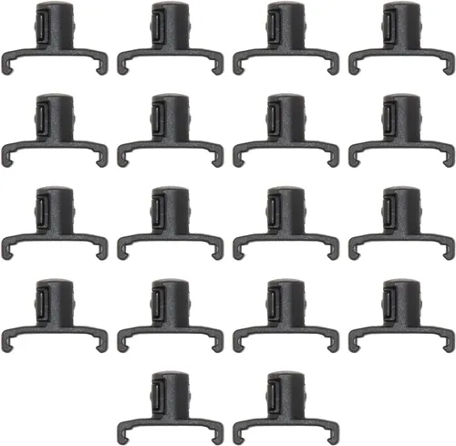Miniatura 6 de ERNST 8440-Negro Clips de Enchufe Dura-Pro con Cierre Giratorio de 1/4 de Pulgada, Paquete de 22, Negro