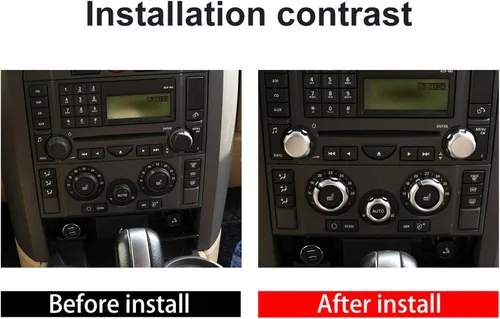 Miniatura 3 de YIWANG para Land Rover Range Rover Sport L320 2005 2006 2007 2008 ABS cromo coche aire acondicionado volumen perilla cubierta ajuste coche accesorios